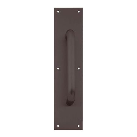 IVES Pull Plate, 8-in CTC, 3/4-in Diameter, 1-1/2-in Clearance, 3-1/2-in x 15-in, Oil Rubbed Bronze 8302-8 US10B 3.5X15